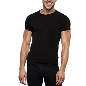 Andrew Christian Sensual Rib Ragland Tee Large Black